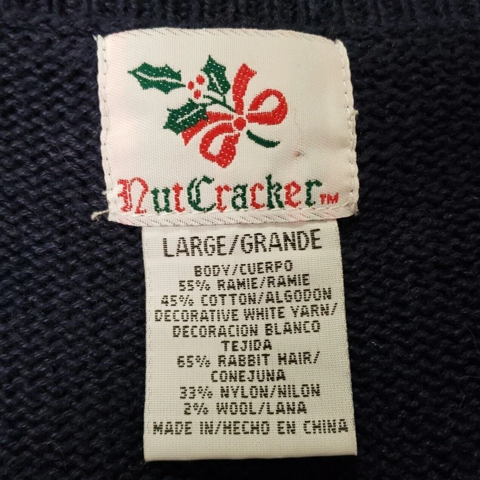 Chaleco Suéter Vintage Cascanueces Mujer Bordado Talla L Cabina Cottagecore Foto 4 de 4