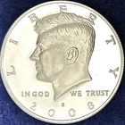 2008-S Kennedy Half Dollar Silver Choice DCAM Proof