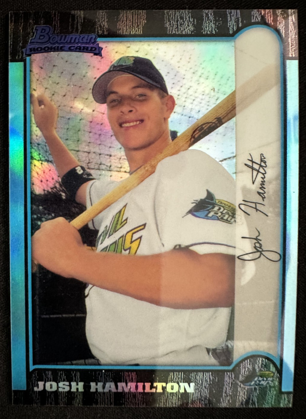 1999 Bowman Chrome Josh Hamilton #431 (RC) Tampa Bay Rays Reprint