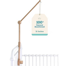 Baby Crib Mobile Arm Wooden Holder - Baby Mobile Hanger for Crib 31 Inch, 100