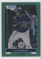 2012 Bowman Chrome Prospects Rack Pack Green Refractor Art Charles #BCP155 0b5