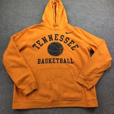 Tennessee Volunteers Hoodie Mens Large Orange NCAA Basketball Nike Sweatshirt
