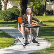 Hydraulic Patient Lift Transfer Chair for Home, 330.7 Lbs Transfer Nursing Chair