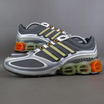 Adidas Shoes - 2008 Megabounce Cool Grey Silver Orange Vtg - Sz 11 Mens