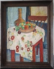 Chaim Romem Painting Bezalel Student Graduation Project Matisse Mid 20th C