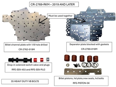 #ad Billet Valve Body Rebuild Kit 65RFE 66RFE 68RFE 2019 and later Blocked Plt $319.00