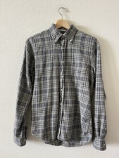 Gant Rugger Melange Twill Plaid Flannel Shirt Small