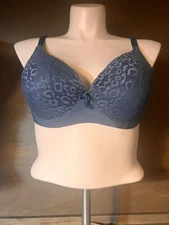 Mamia Bra Womens 42D GREEN Lace Padded Underwire Adjustable Straps POLY BLEND