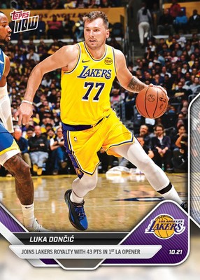 Luka Doncic 43 Points in Lakers Opener - 2025-26 NBA Topps NOW