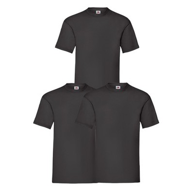 3er Pack Fruit of the Loom Heavy T Herren Basic T-Shirt Unisex NEU