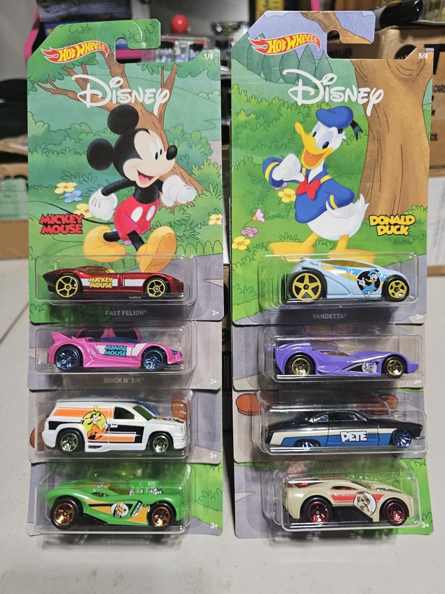 Hot Wheels Disney 90th Anniversary Mickey and Friends Set Of 8