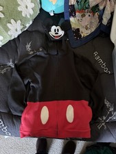 Disney Black And Red Mickey Mouse Sweater Size XL Kids Unisex