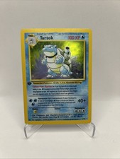 Turtok (Tedesco Blastoise) prima edizione LP Vintage Pokémon TCG Set Base