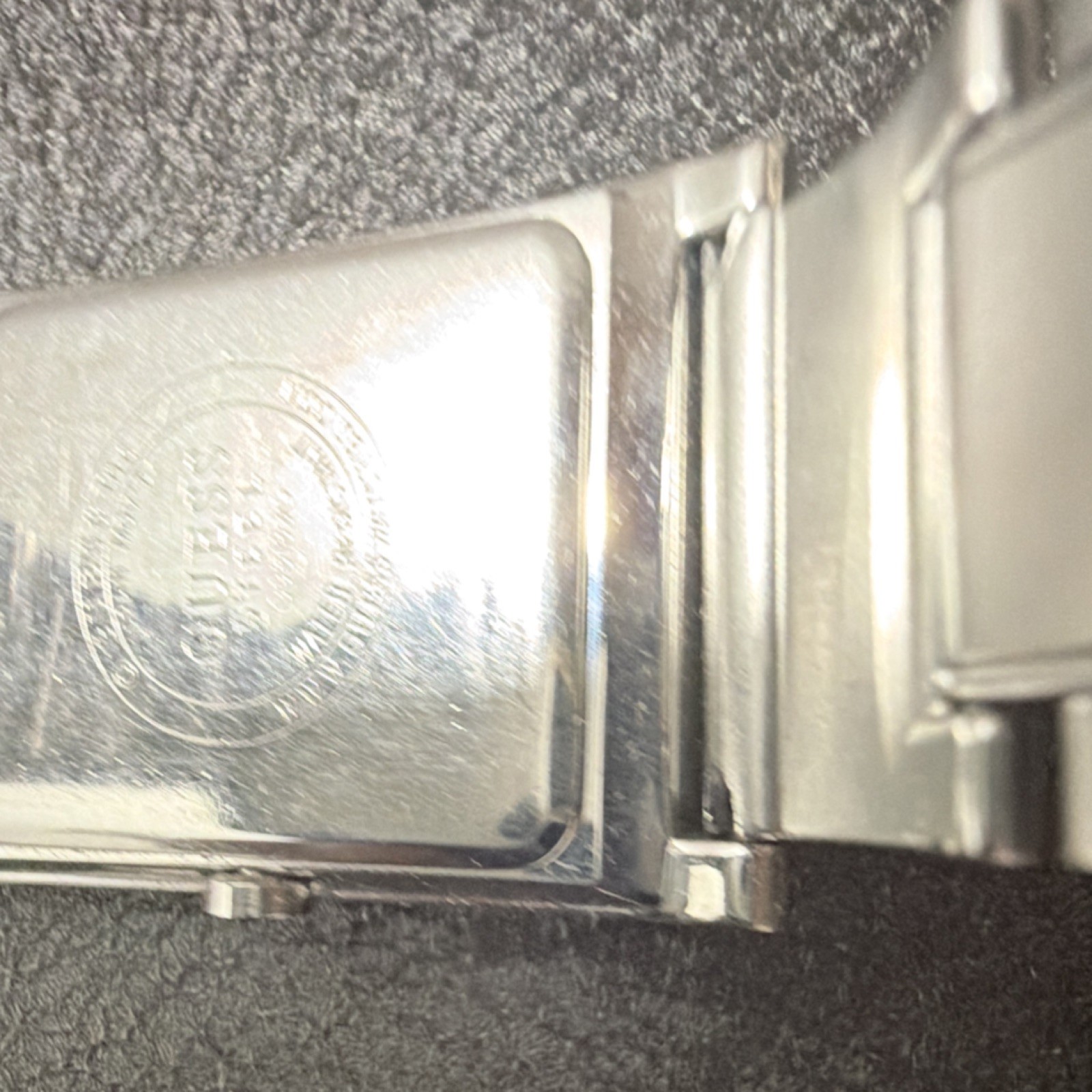 GUESS Rectangular Stainless Steel Wristwatch Silv… - image 3