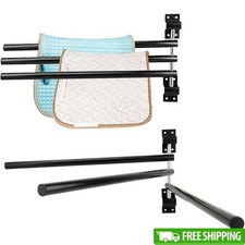 Heavy Duty Swing Saddle Pad Rack Wall Mount Storage Organizer Horse Blankets New