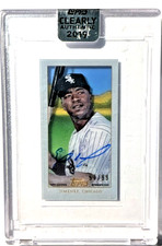 2019 Topps Clearly Authentic Autographs T206 Design Eloy Jimenez #TA-EJ /99...