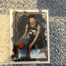 Topps Holiday Walter Clayton Jr Utah Jazz 2025-26 Rookie Card RC #H178