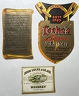 Ireland John Locke Irish Whiskey Vintage Bottle Labels Unused Advertising EIRE