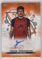 2022 Topps Inception OTE Overtime Elite Orange 19/50 Tudor Somacescu Auto 1e41