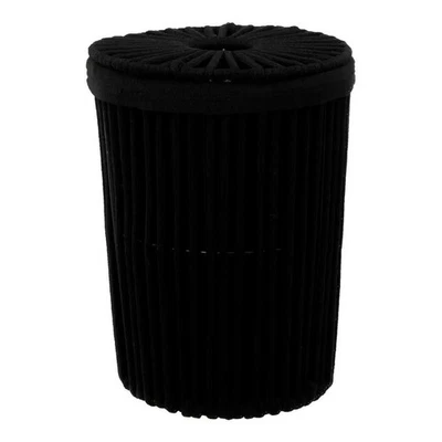 Poubelle de Salle de Bain "Manille" 7L Noir - Photo 1/2