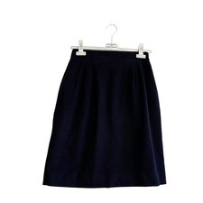 Vintage J.McLaughlin Wool Cashmere Mini Skirt Size 8, Navy. 80s