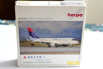 1:400 HERPA 561877 Delta Connection Embraer ERJ-170 N855RW EX