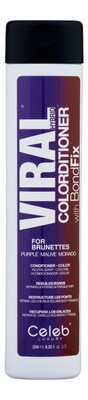 Celeb Luxury Viral Purple for Brunettes Colorditioner 8.25 oz 244 ml. Hair Color