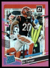 DJ Turner 2023 Donruss Optic #220 Bengals Insert ? SEE SCAN! FREE SHIPPING
