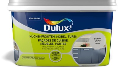 Dulux 5280670 Satin Beton Grau 2 l Fresh up Küchenfront Möbel Türen Renovieren