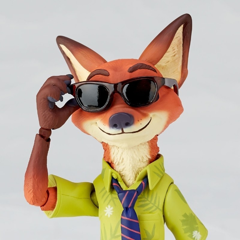 Nick Wilde Judy Hopps Zootopia Kaiyodo Revoltech Movie Revo