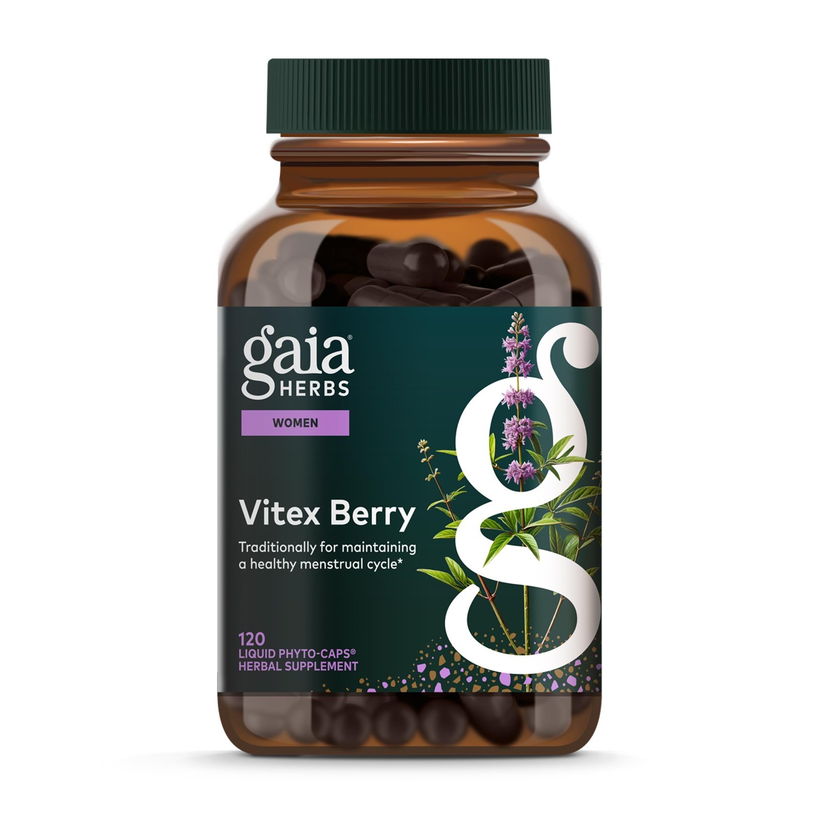 Vitex Berry Extract for Hormone Balance & Menstrual Health - 120 Vegan Caps thumbnail 2