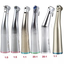 Sale 1:1 /1:5 / 20:1 LED Optic Contra Angle Handpiece fit E-Type Motor