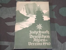 WWII German Deutschen Alpen Vereins 1940 Mountaineering Year Book Gebirgsjager