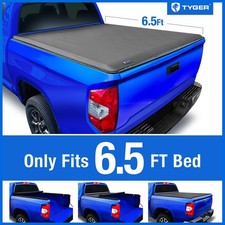 Tyger T1 Soft Roll-up Tonneau Cover For 2007-2013 Toyota Tundra 6.5 Bed