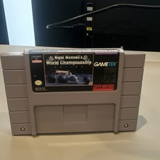 GameTek Nigel Mansell's World Championship Racing SNES Racing NTSC-U/C