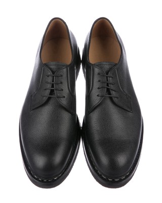 HESCHUNG ARUM Black Leather Derbies Oxford Blucher UK 7. 5  display picture 1