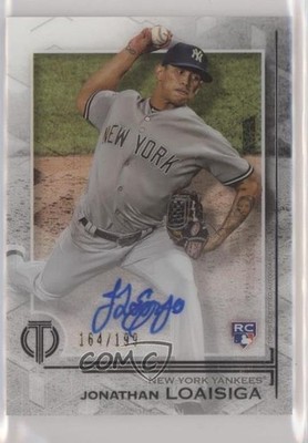2019 Topps Tribute 164/199 Jonathan Loaisiga #TA-JL Rookie Auto RC ow1