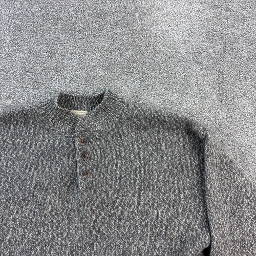 Vintage Abercrombie & Fitch The Big Sweater Mens Medium Gray Wool Mock Neck - Picture 2 of 6