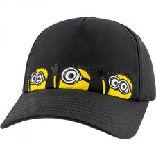 Minions in a Line Youth Hat Black