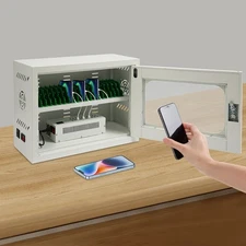 20-Unit Charging Cabinet for Cellphones & Tablet Computers Charging Station 200W