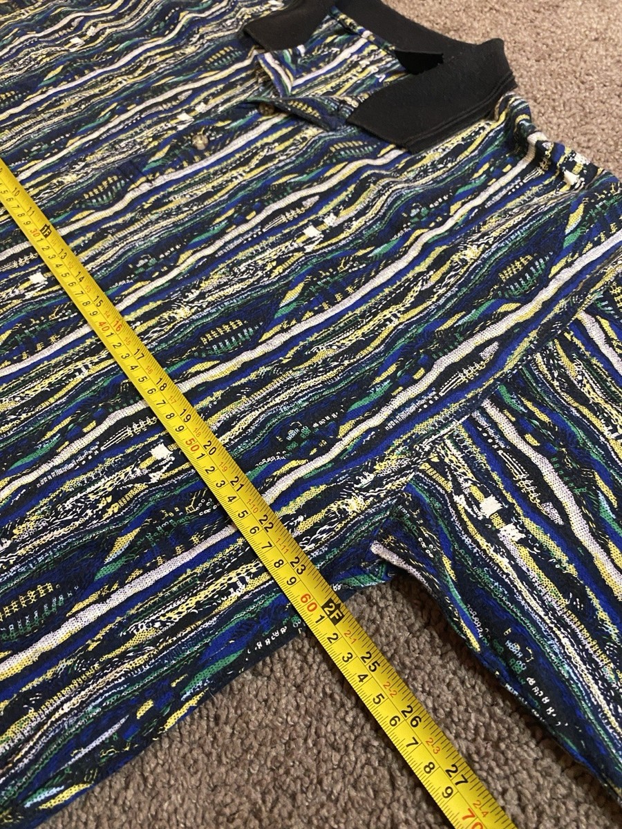 Vintage Tundra Canada Polo Shirt Size XL Printed 3D Knit Pattern View 4