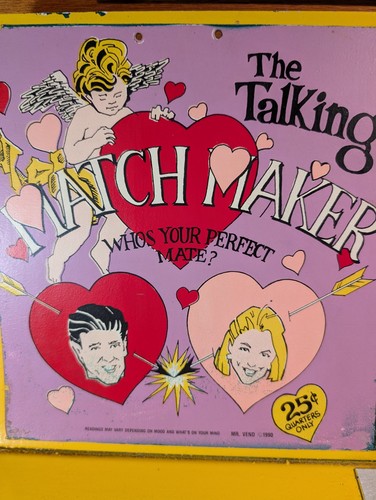 Mr Vend The Talking Match Maker Game Vintage Arcade .25 Cent - Works Light Sound - Picture 6 of 9