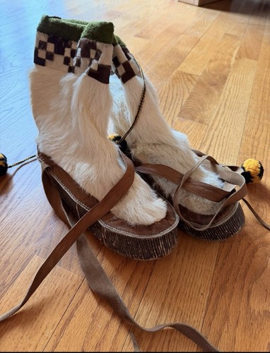 Vintage handmade Alaska Native sealskin mukluks Kotzebue, AK fur boots