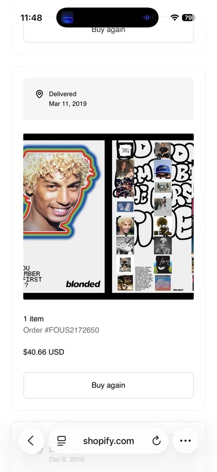 Póster Frank Ocean Blonded Radio “¿Recuerdas la primera vez?” 24 X 36 Foto 2 de 2