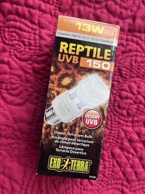Exo Terra Reptile UVB 150 Desert Bulb 13 Watt New In Box