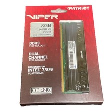 Patriot Viper 3 8GB 2 x 4GB 240-Pin PC RAM DDR3 1600 PC3 12800 Desktop Memor