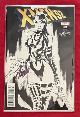 #ad #ad X Men #x27;92 #1 Stan Lee Collectibles Sketch Campbell Variant Signed by Stan Lee $349.95