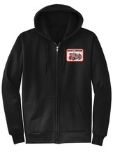 Massey Ferguson Red Tractor Embroidered Zip Up Hoodie Sweatshirt Hooded Fleece