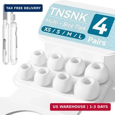 4 Pairs Replacement Ear Tips for Airpods Pro 1st /2nd 2019/2022/2023 with No