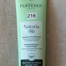 René Furterer Naturia Baume Lacté Démêlant Bio Revitalisant 150 Ml